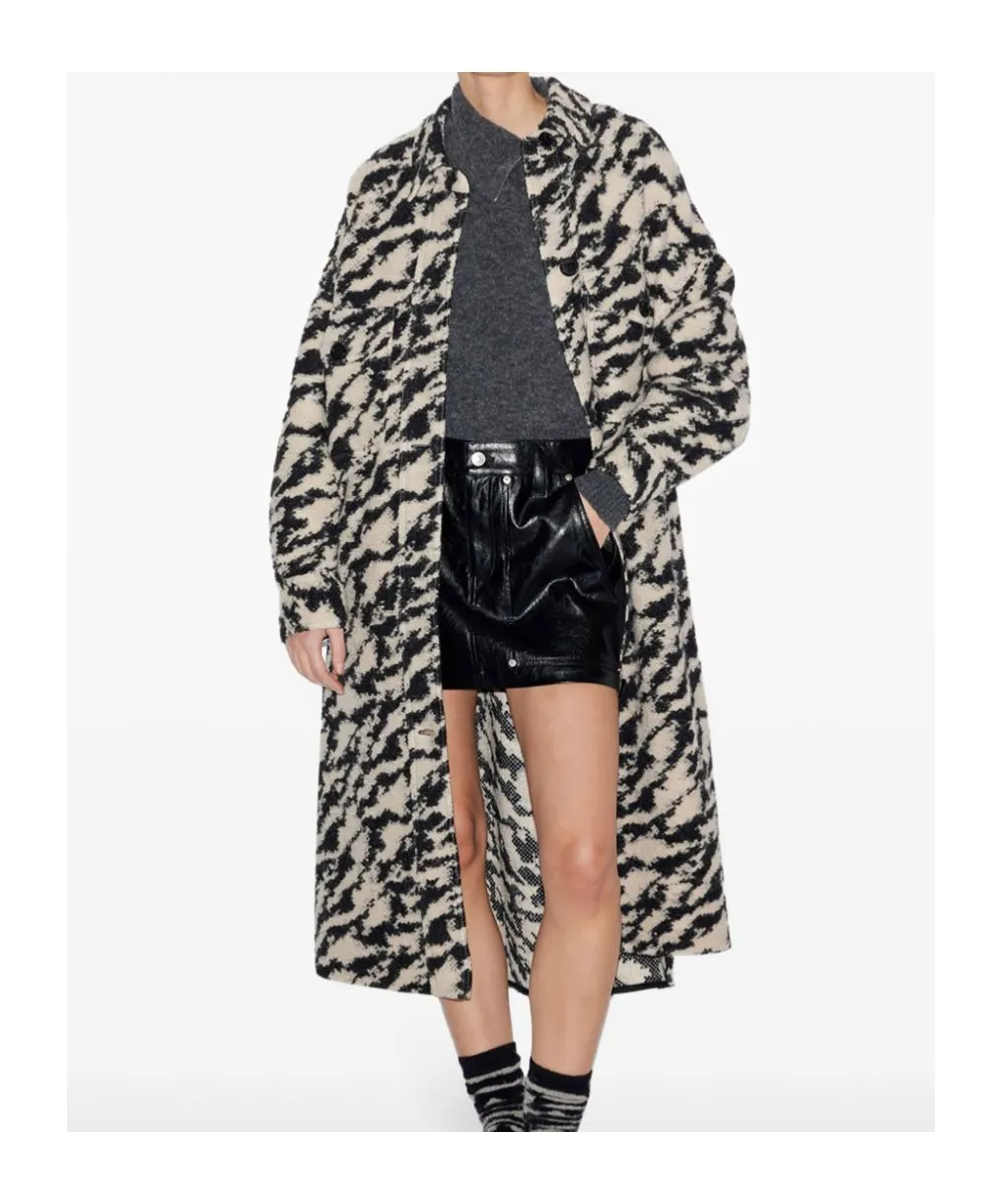 Isabel Marant ÉToile Fontizi Patterned Buttoned Coat
