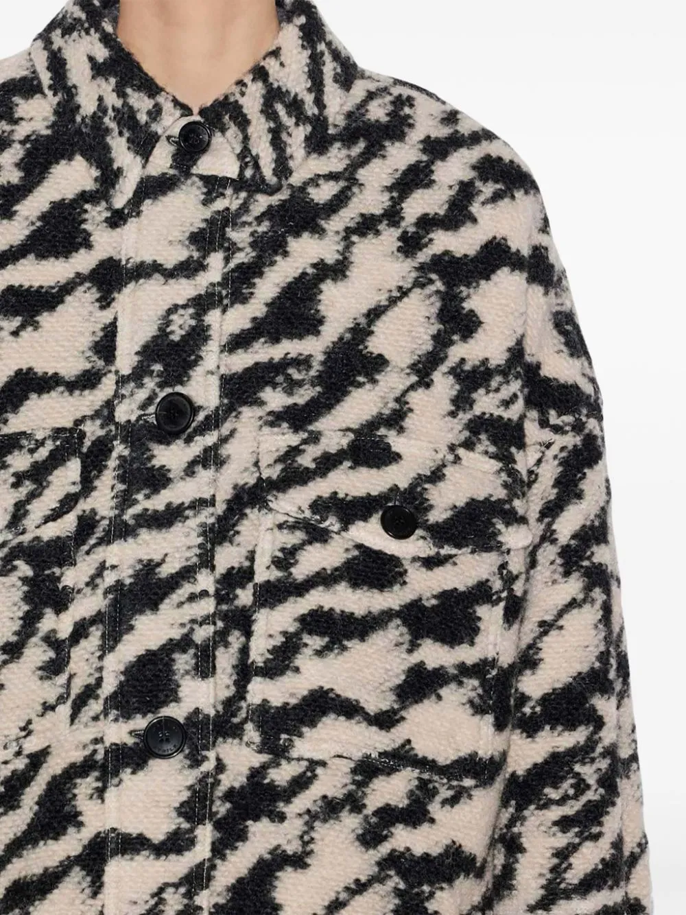Isabel Marant ÉToile Fontizi Patterned Buttoned Coat