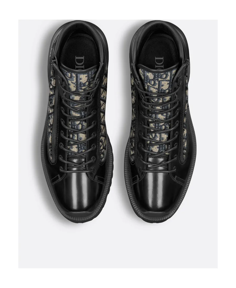 Dior Homme Monogrammed Lace-Up Boots