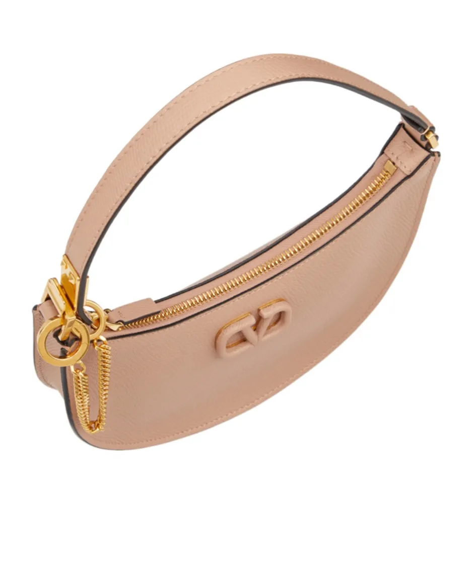 Valentino Vlogo Signature Zip-Up Shoulder Bag