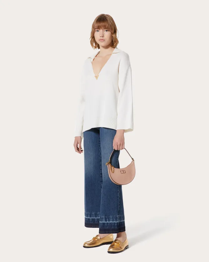 Valentino Vlogo Signature Zip-Up Shoulder Bag
