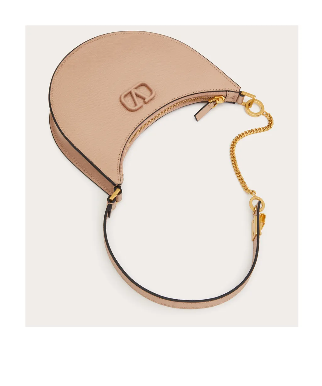 Valentino Vlogo Signature Zip-Up Shoulder Bag