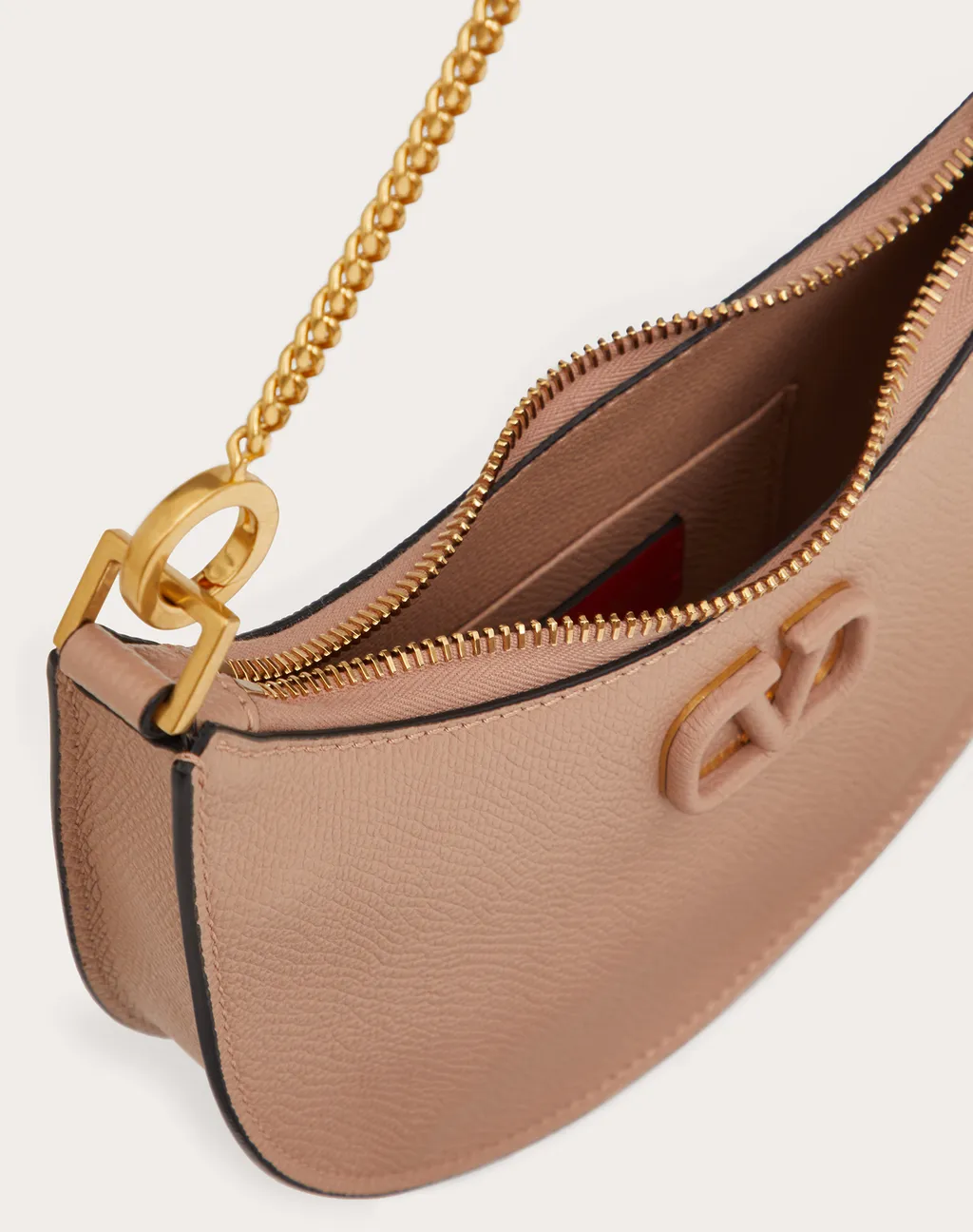 Valentino Vlogo Signature Zip-Up Shoulder Bag