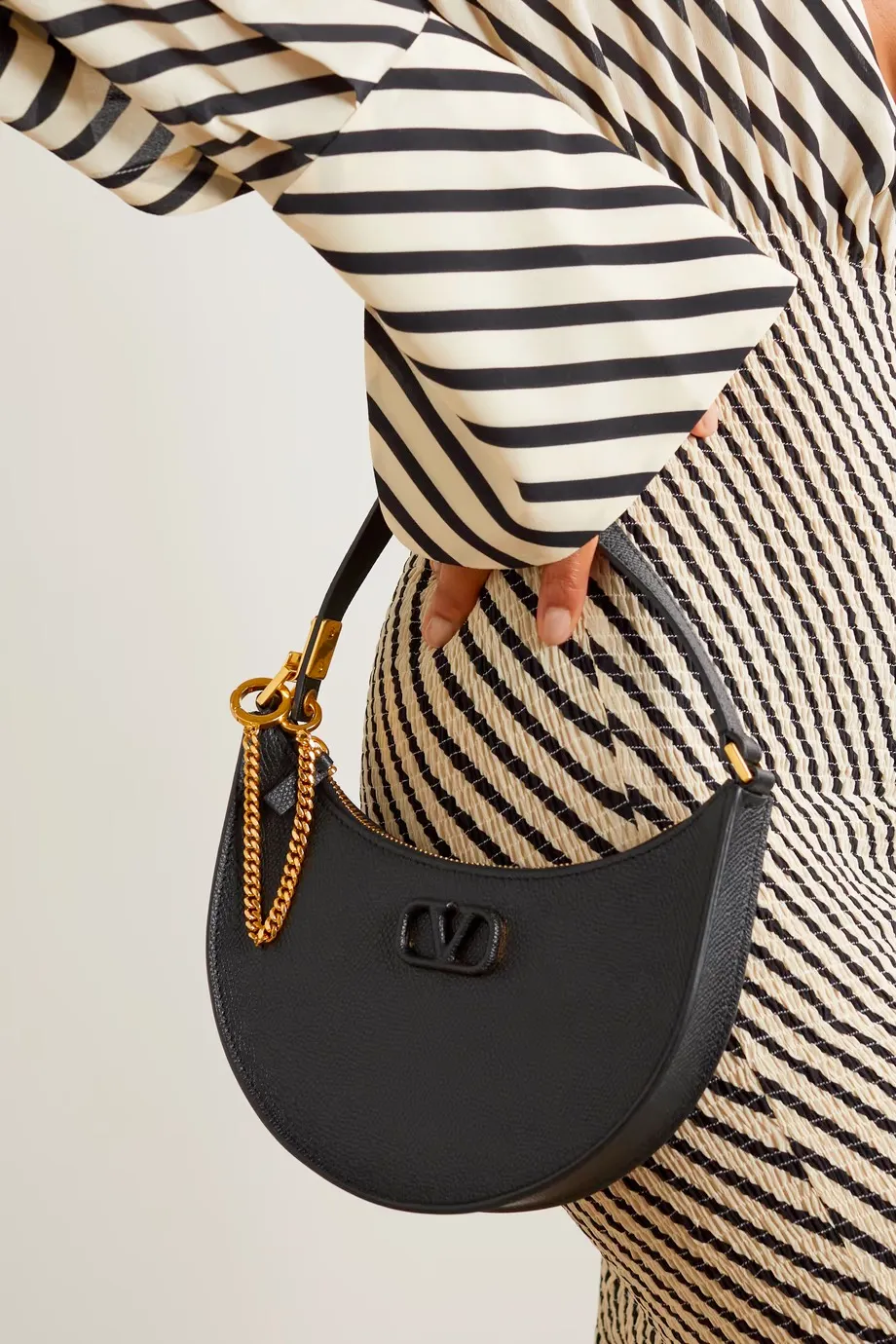 Valentino Vlogo Signature Zip-Up Mini Shoulder Bag