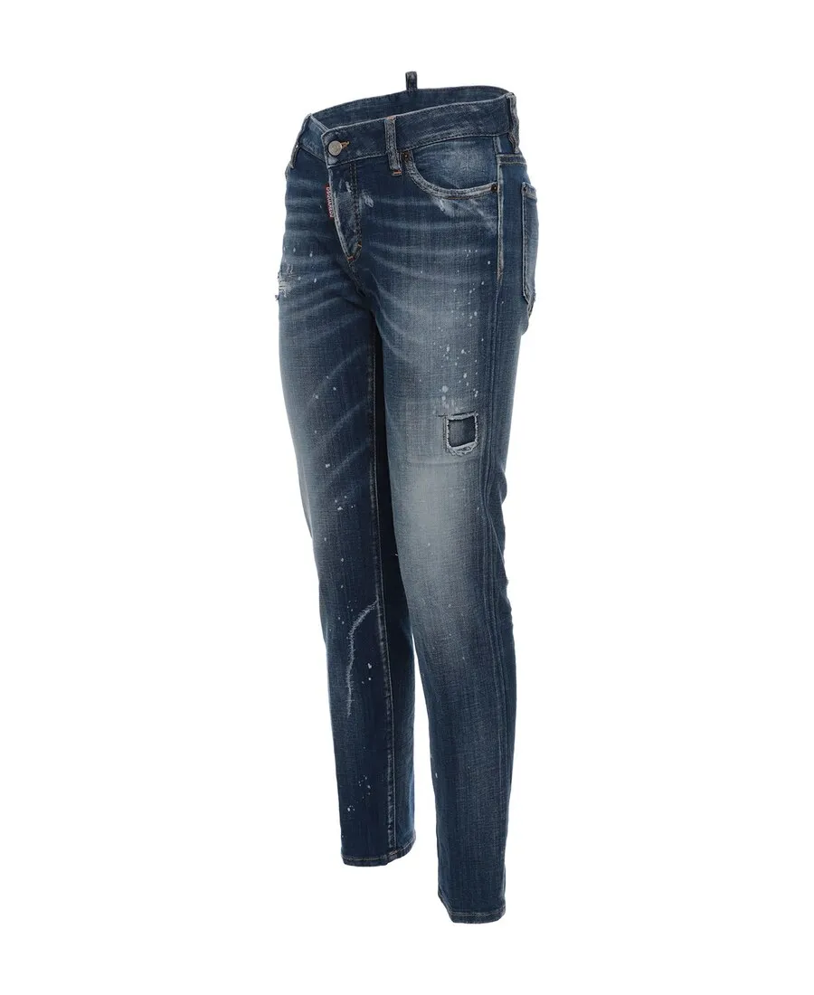 Paint Splattered Skinny Jeans