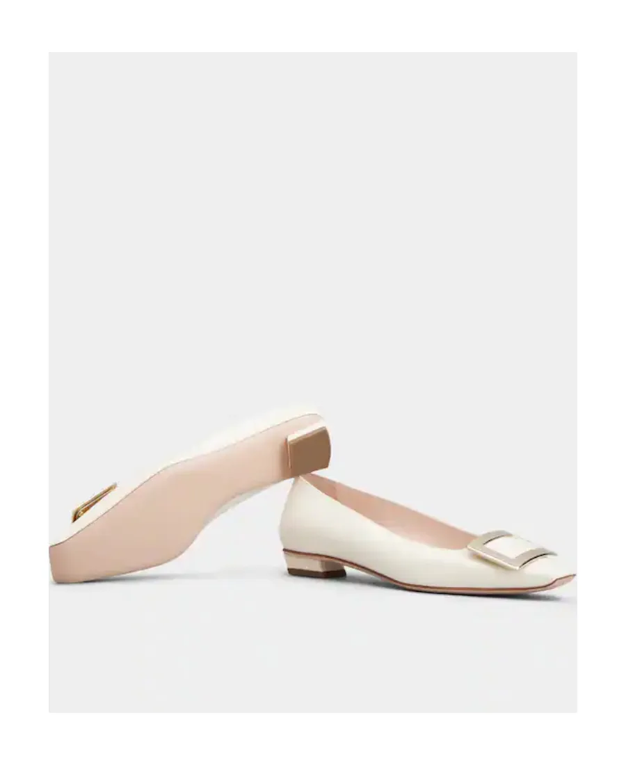 Roger Vivier Belle Buckled Ballerina Flats
