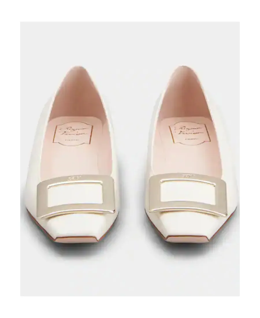 Roger Vivier Belle Buckled Ballerina Flats