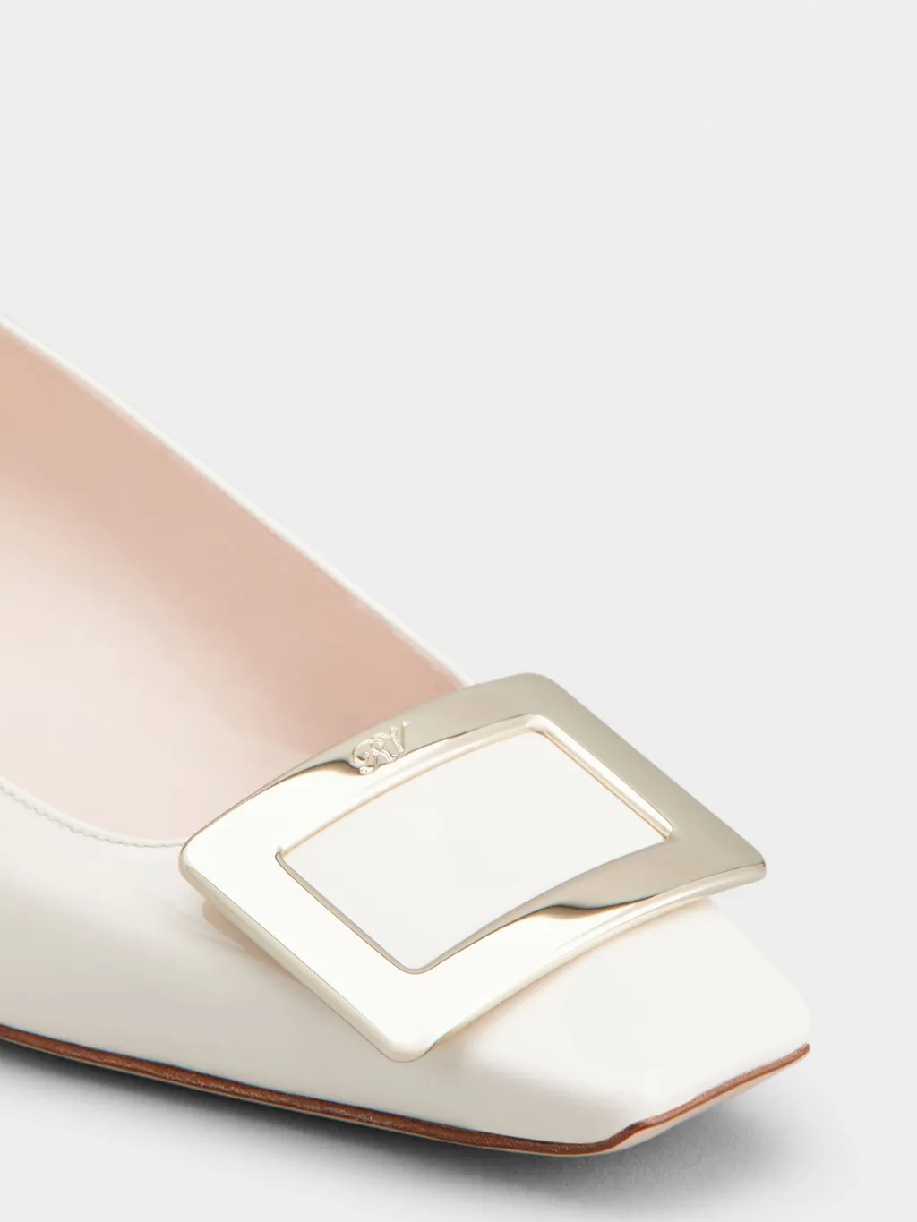 Roger Vivier Belle Buckled Ballerina Flats