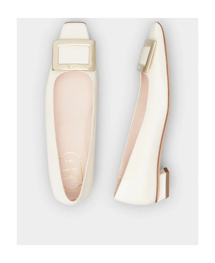 Roger Vivier Belle Buckled Ballerina Flats