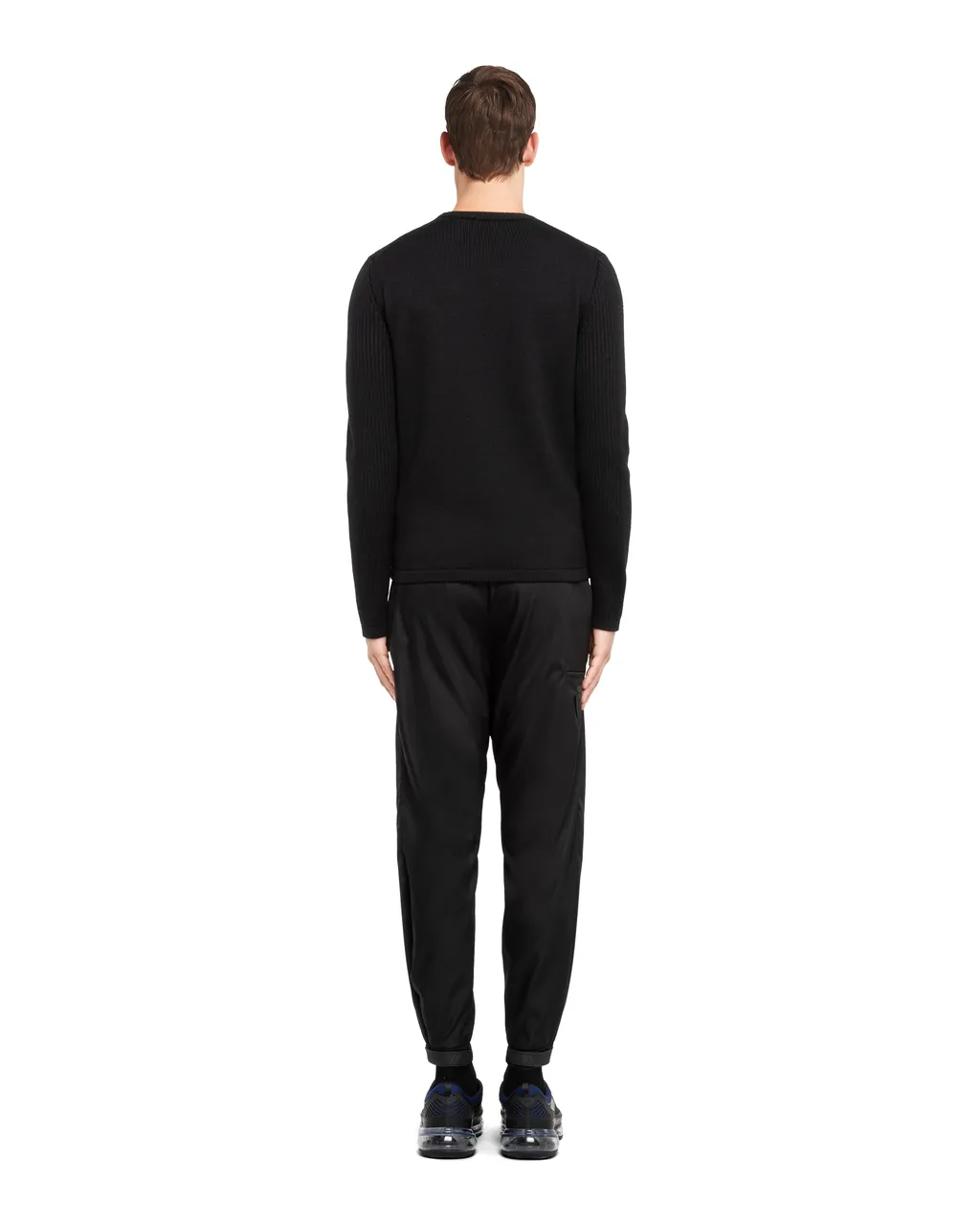 Prada Logo Rib Knitted Jumper
