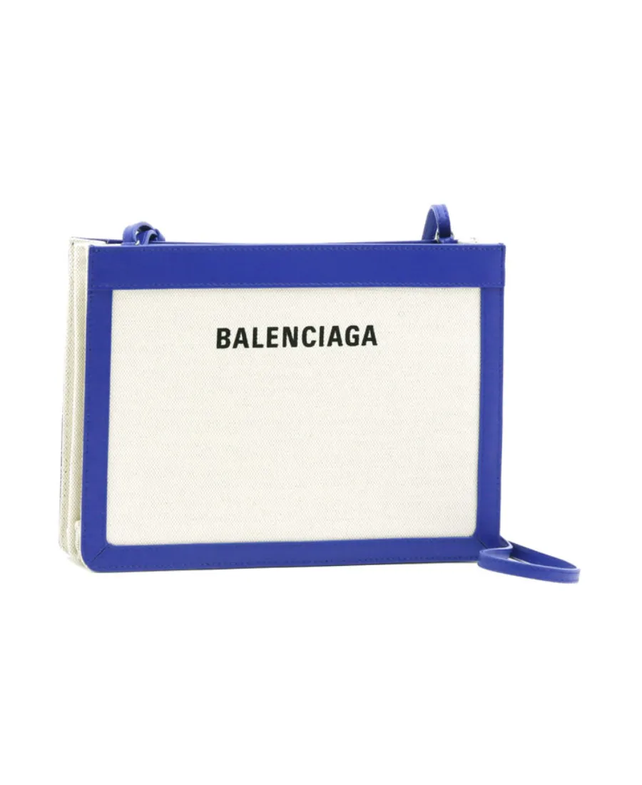 Color Matching Logo Printed Shoulder Bag