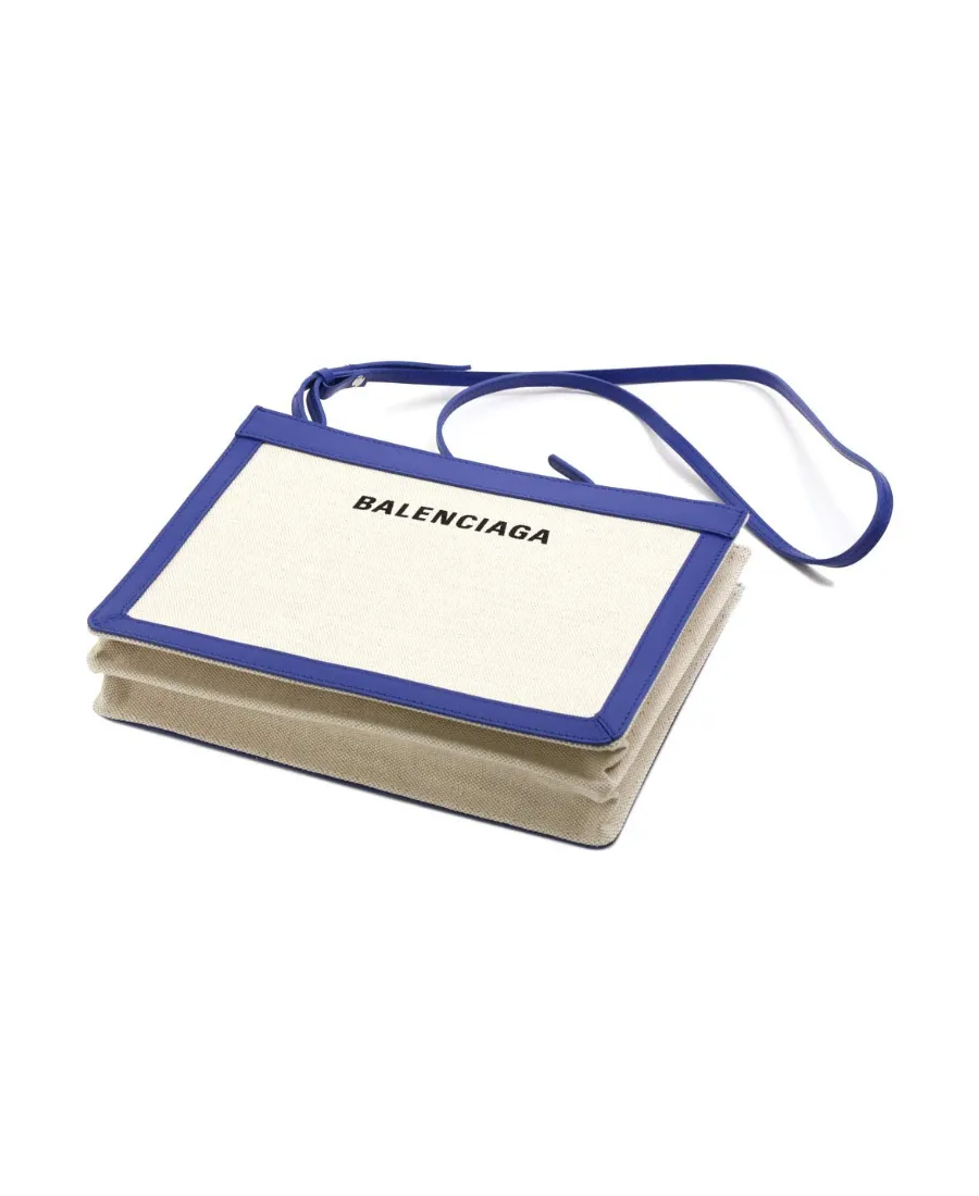 Color Matching Logo Printed Shoulder Bag