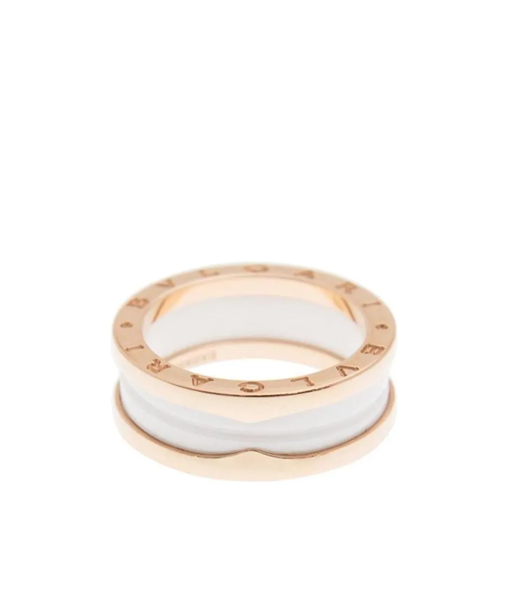 New Bulgari Bulgari Ring An855964 18Kt Rose Gold White