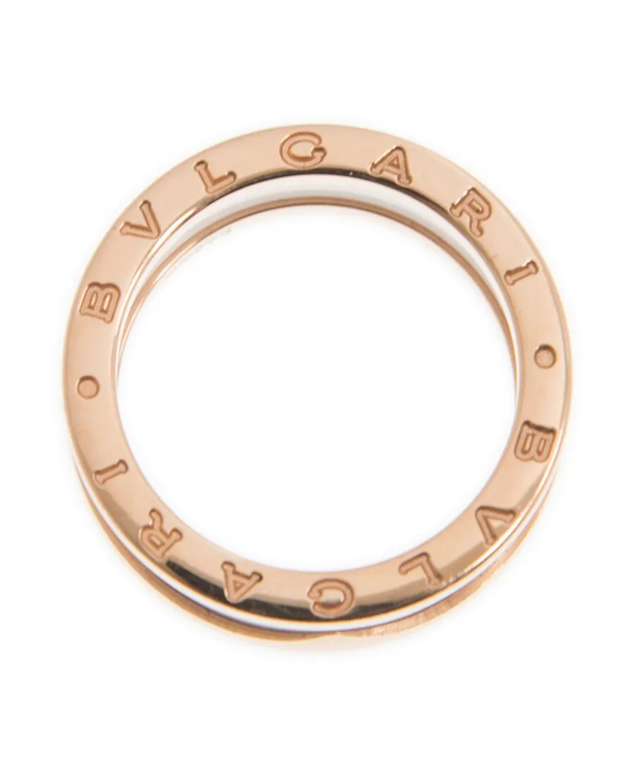 New Bulgari Bulgari Ring An855964 18Kt Rose Gold White