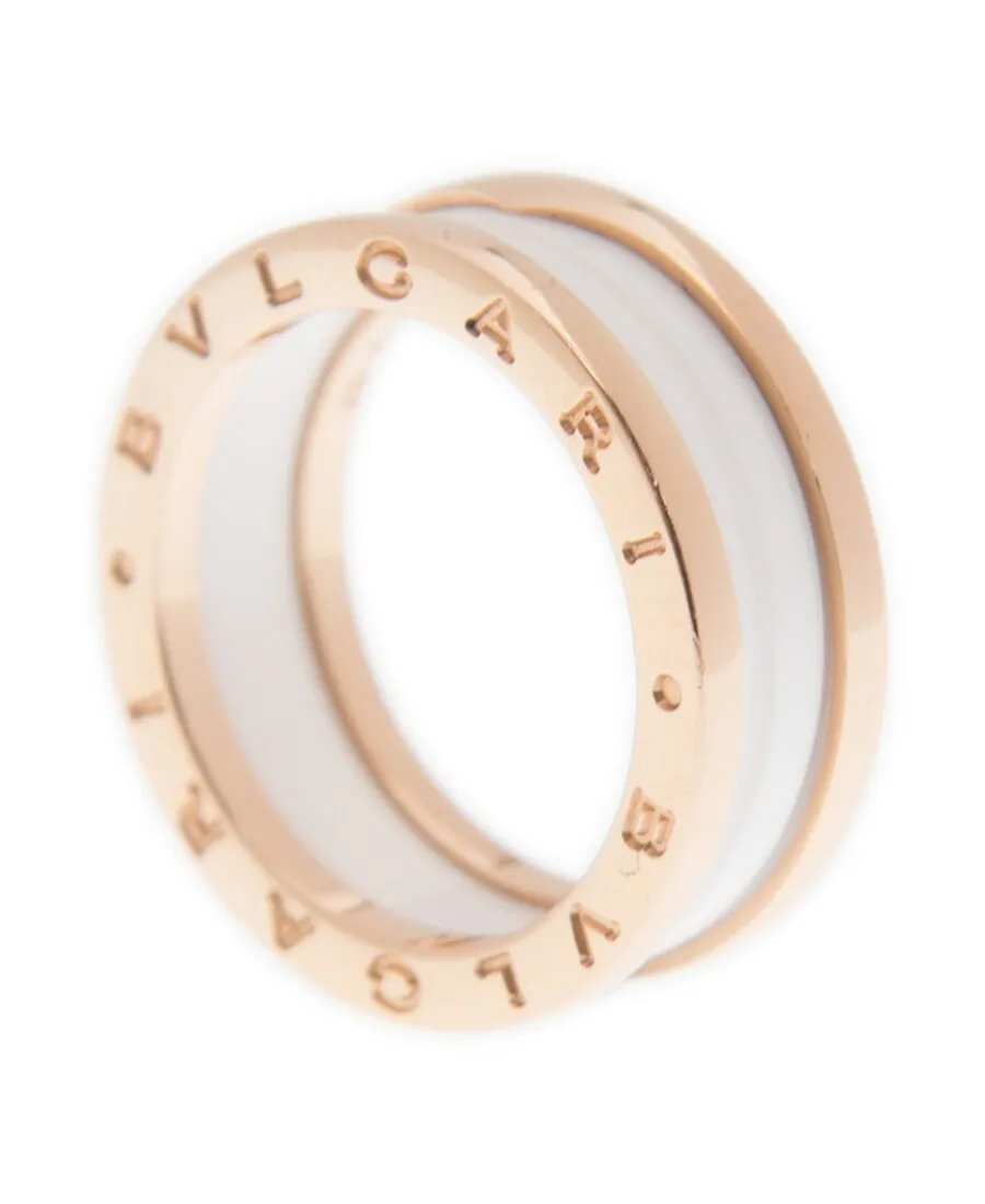 New Bulgari Bulgari Ring An855964 18Kt Rose Gold White