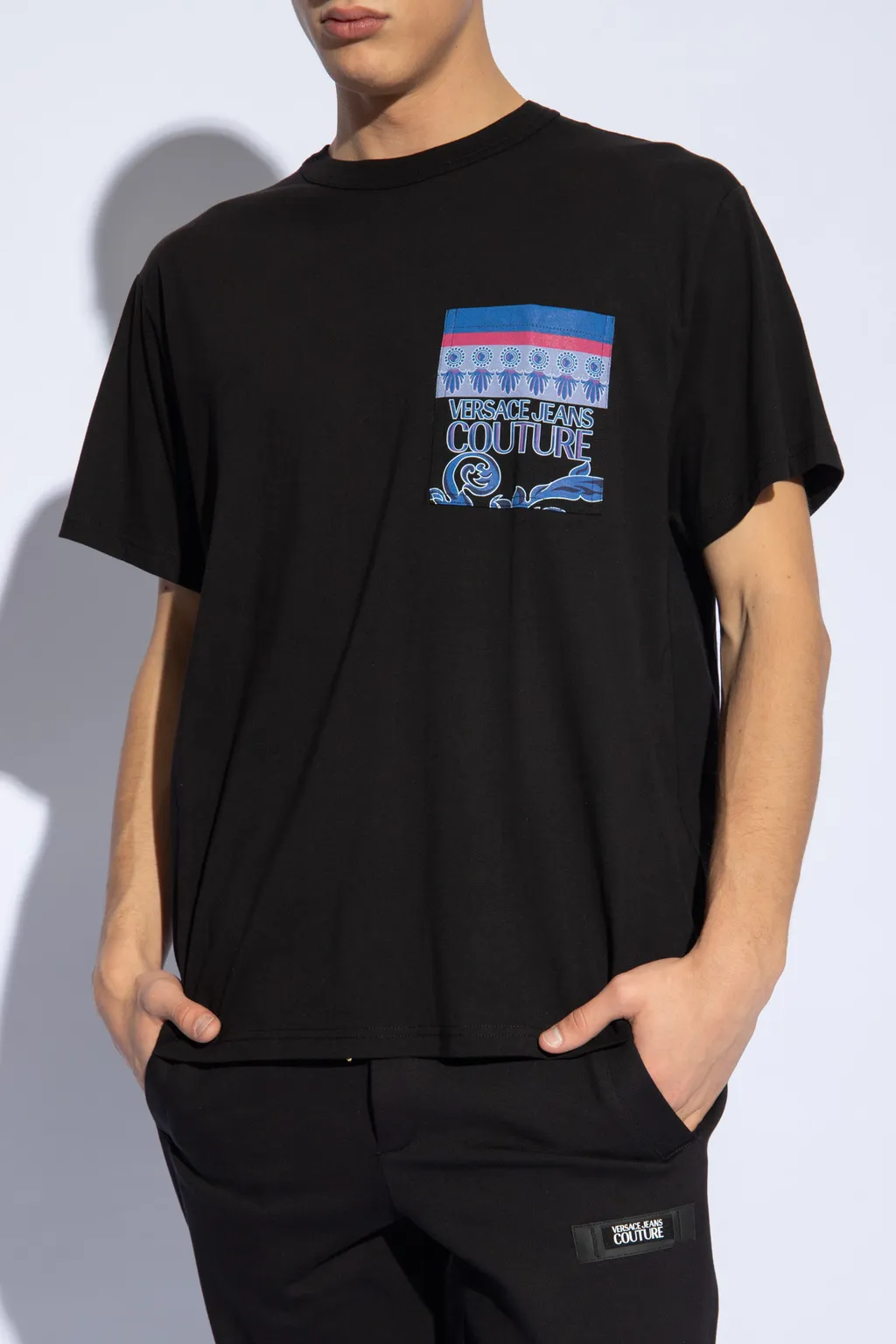 Versace Jeans Couture Logo Printed Crewneck T-Shirt