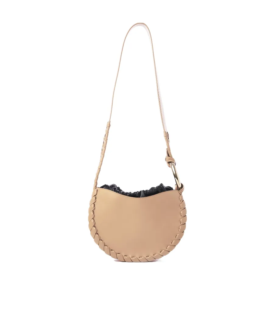 Woven-Trim Cross-Body Bag