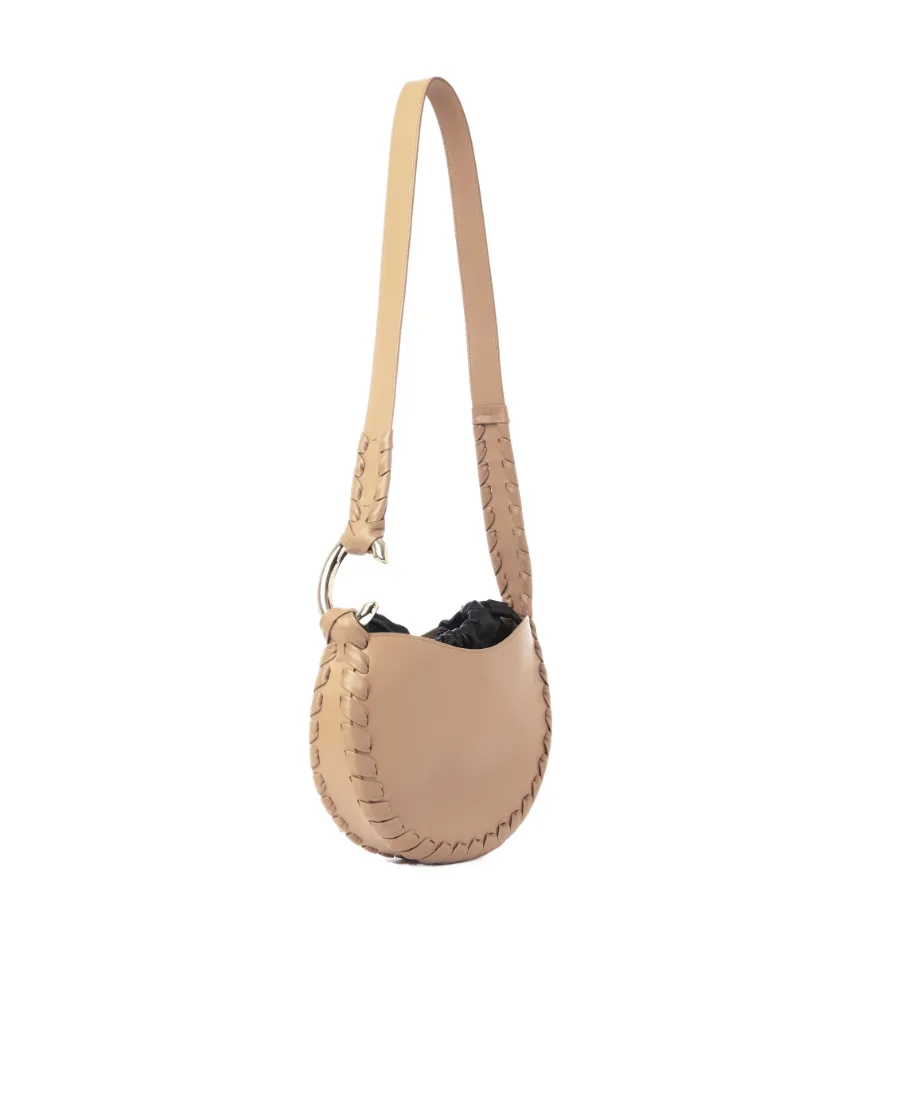 Woven-Trim Cross-Body Bag