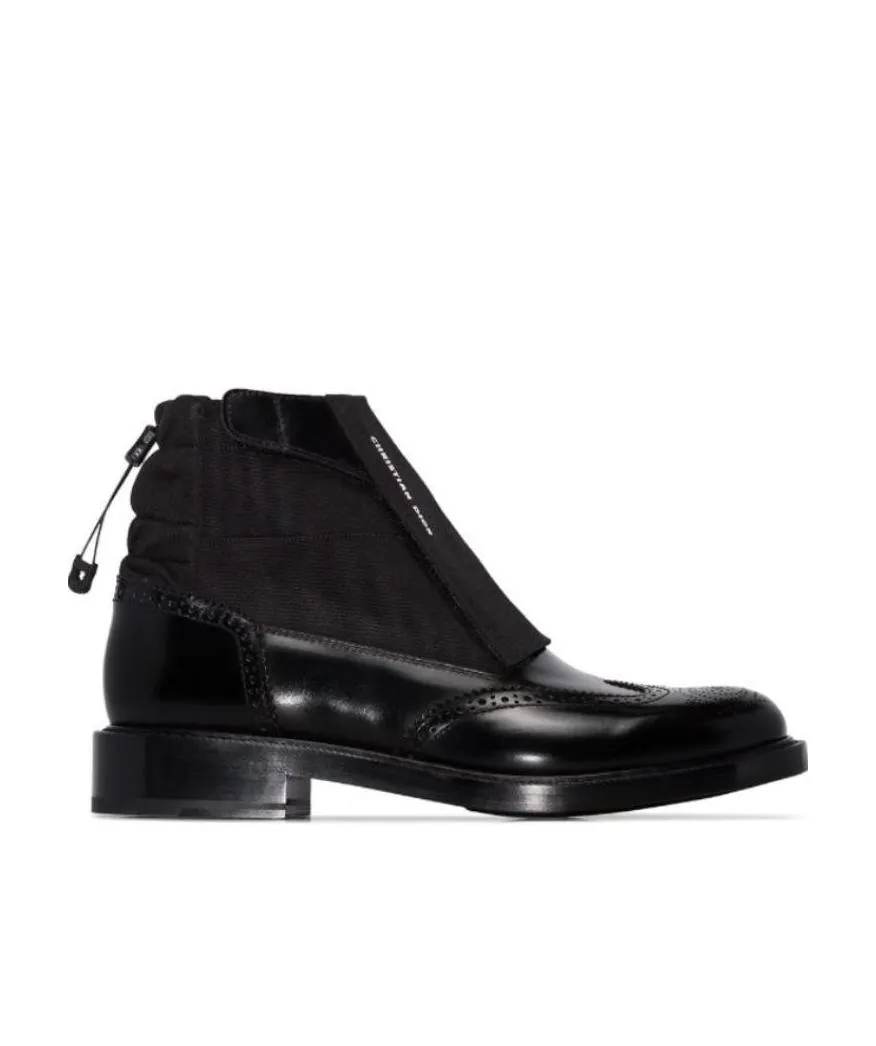 Cordov Nylon Spliced Carved Ankle Boots