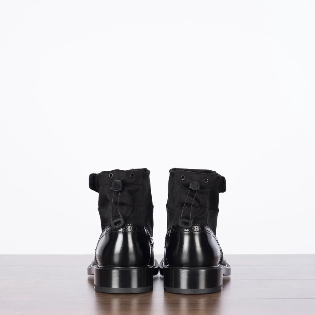 Cordov Nylon Spliced Carved Ankle Boots