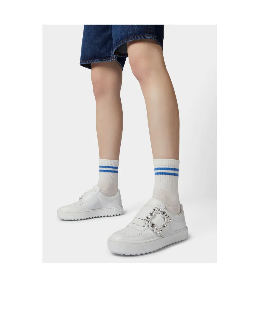 Roger Vivier Embellished Buckle Sneakers