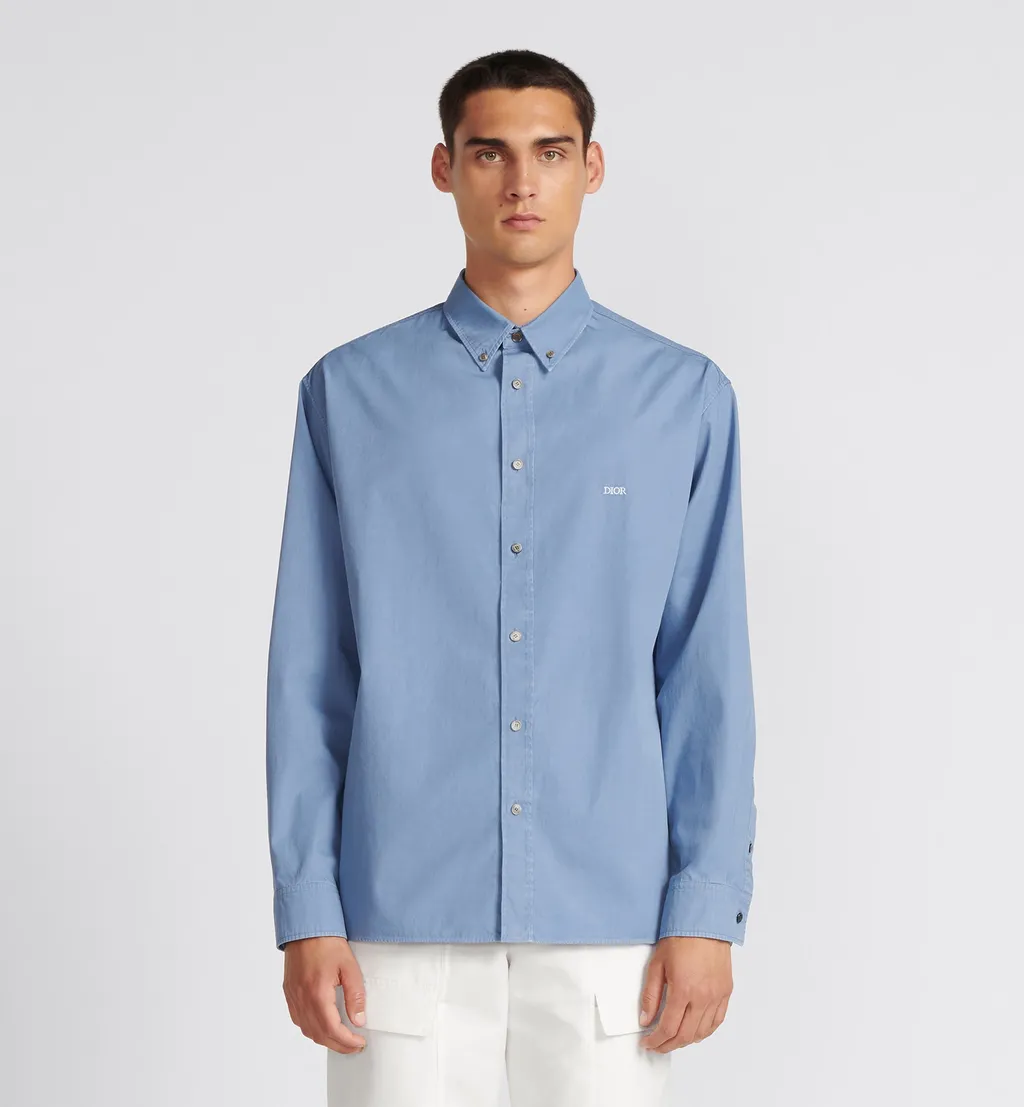 Dior Homme Logo Embroidered Long-Sleeved Shirt