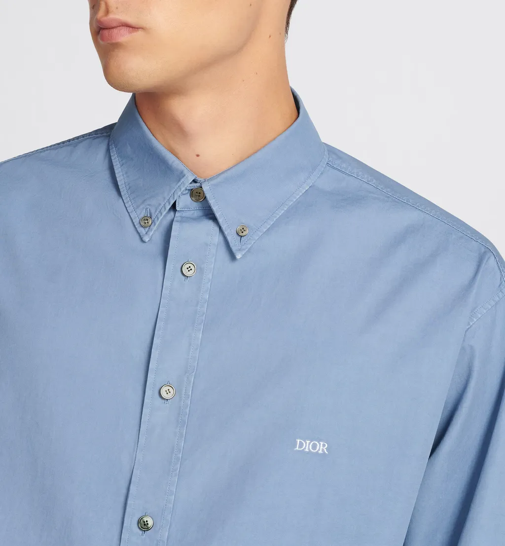 Dior Homme Logo Embroidered Long-Sleeved Shirt