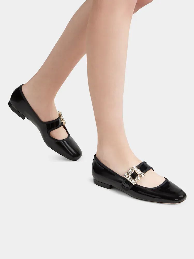 Roger Vivier TrÈS Vivier Buckle Embellished Babies Ballerinas