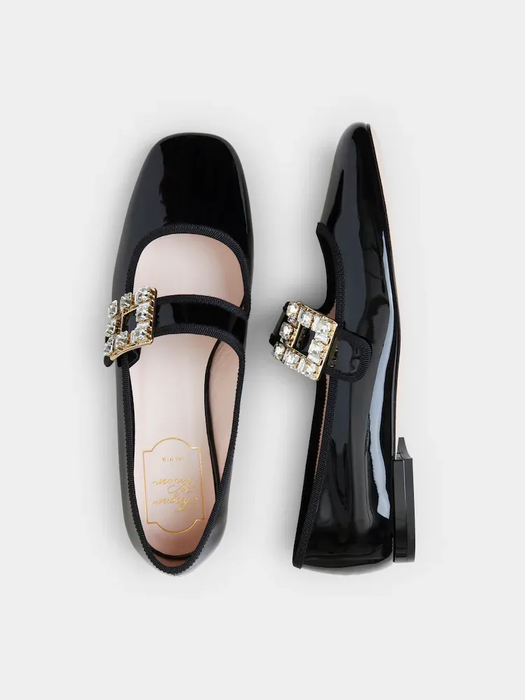Roger Vivier TrÈS Vivier Buckle Embellished Babies Ballerinas