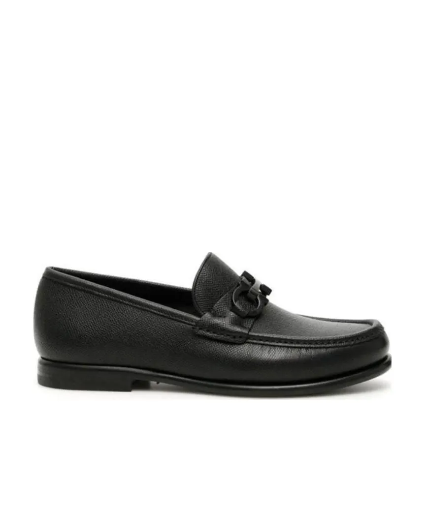 Salvatore Ferragamo Logo Plaque Slip-On Loafers