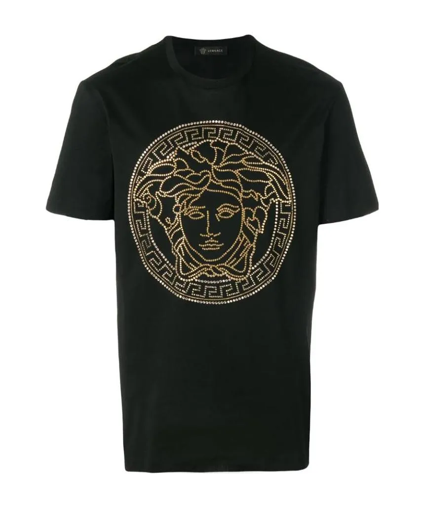Versace Logo-Embellished Crewneck T-Shirt