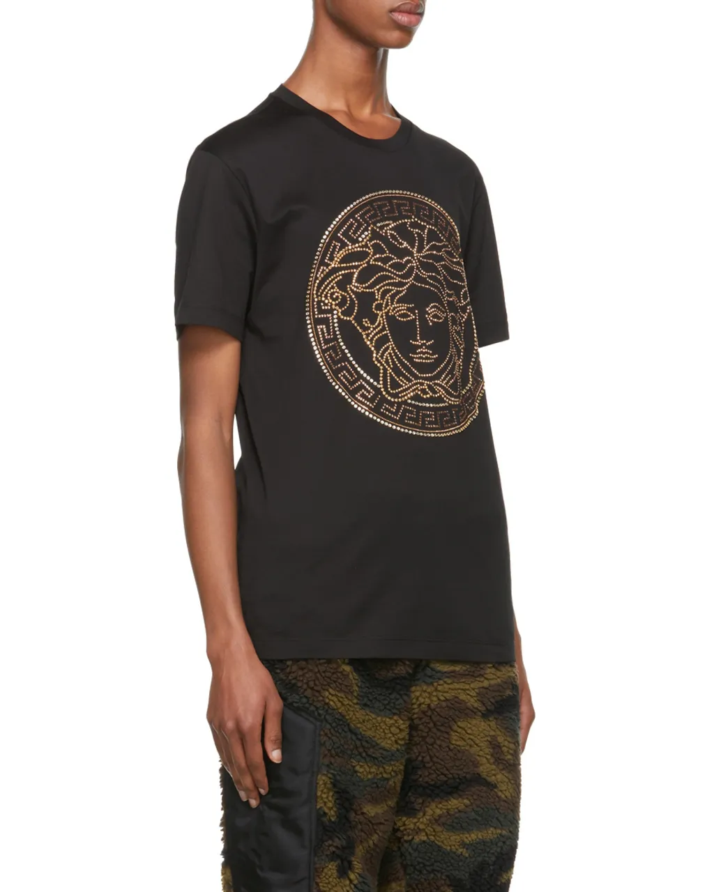 Versace Logo-Embellished Crewneck T-Shirt