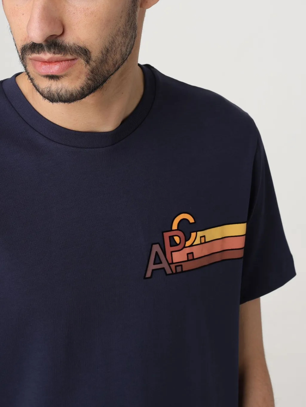 A.P.C. Logo Printed Crewneck T-Shirt