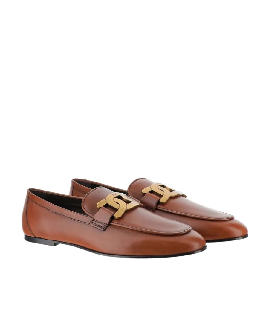 Tod's Kate Logo Plaque Loafers
