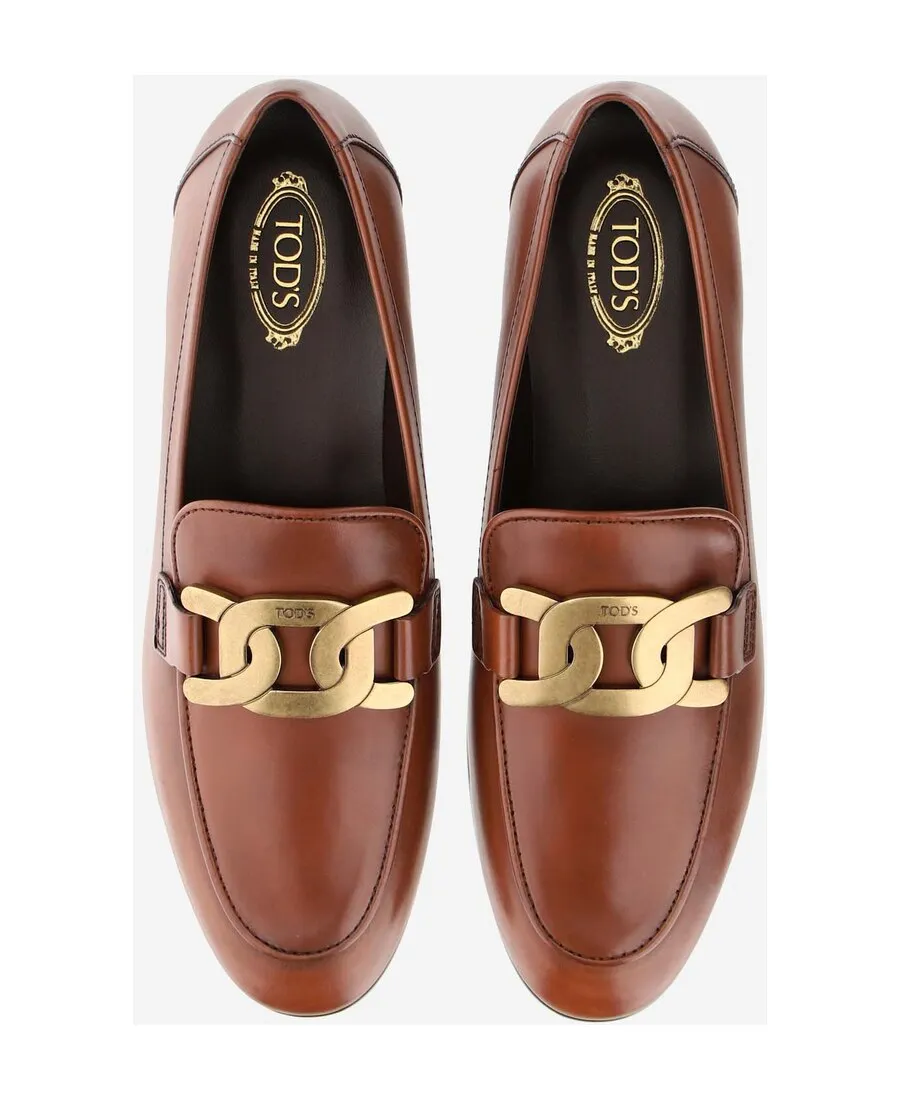 Tod's Kate Logo Plaque Loafers