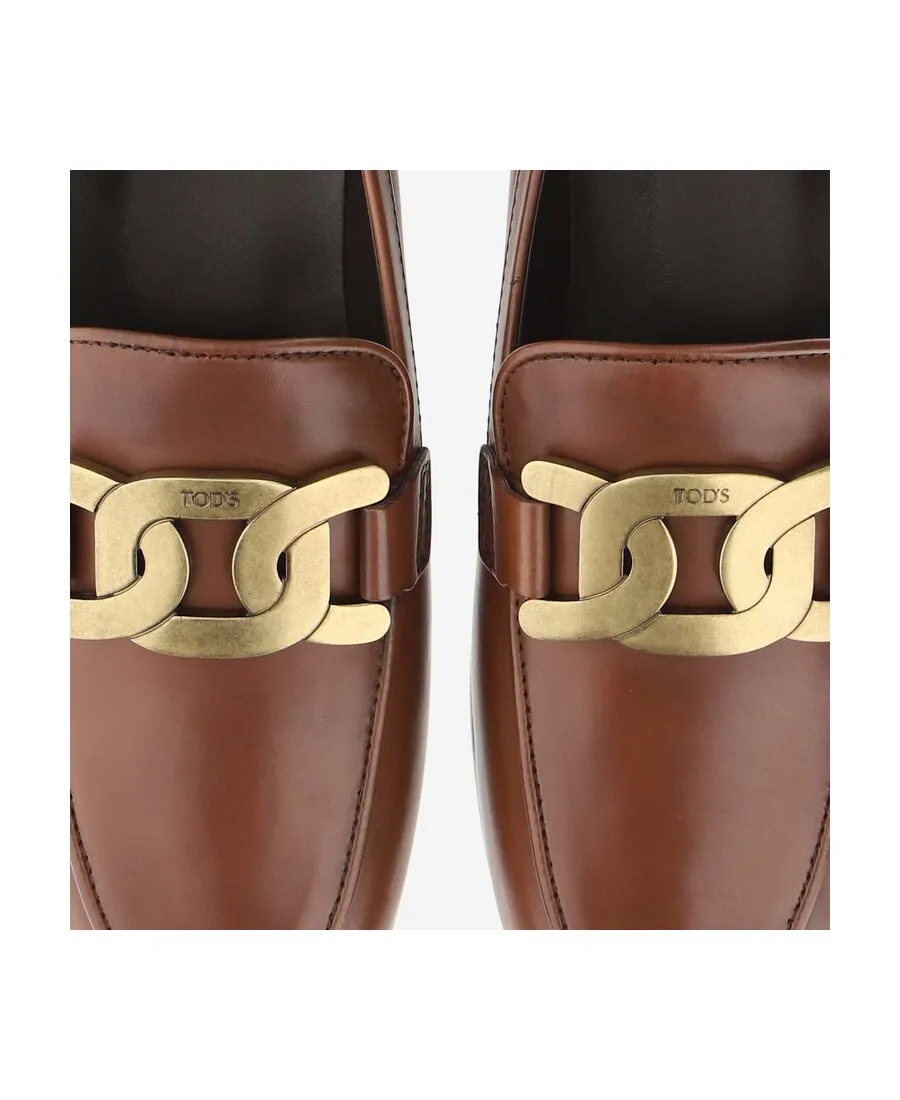 Tod's Kate Logo Plaque Loafers