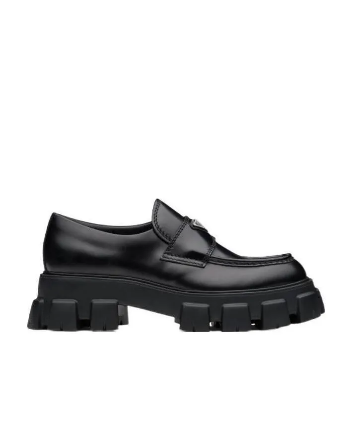 Monolith Brushed Leather Loafers