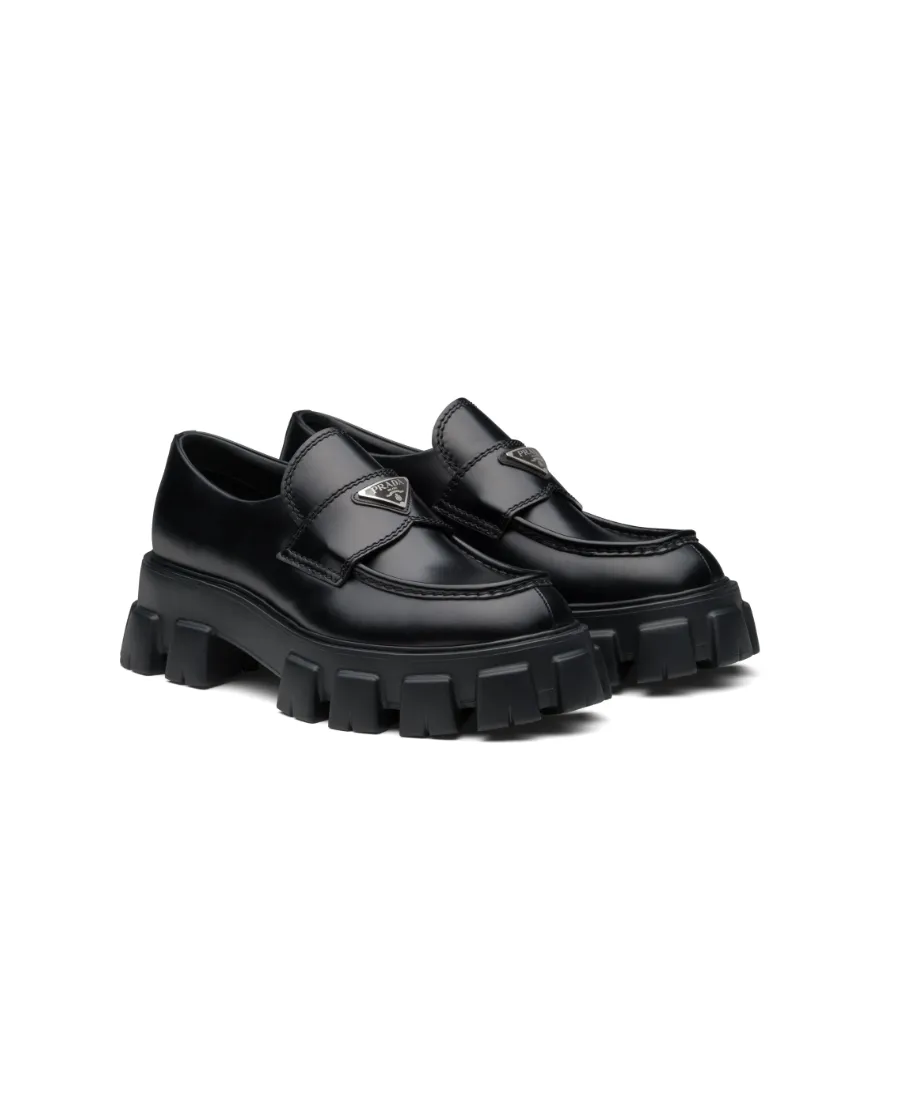 Monolith Brushed Leather Loafers