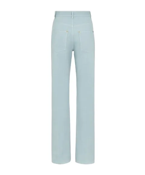 Fendi Ff Logo Embroidered Straight-Leg Jeans