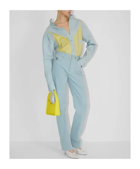 Fendi Ff Logo Embroidered Straight-Leg Jeans