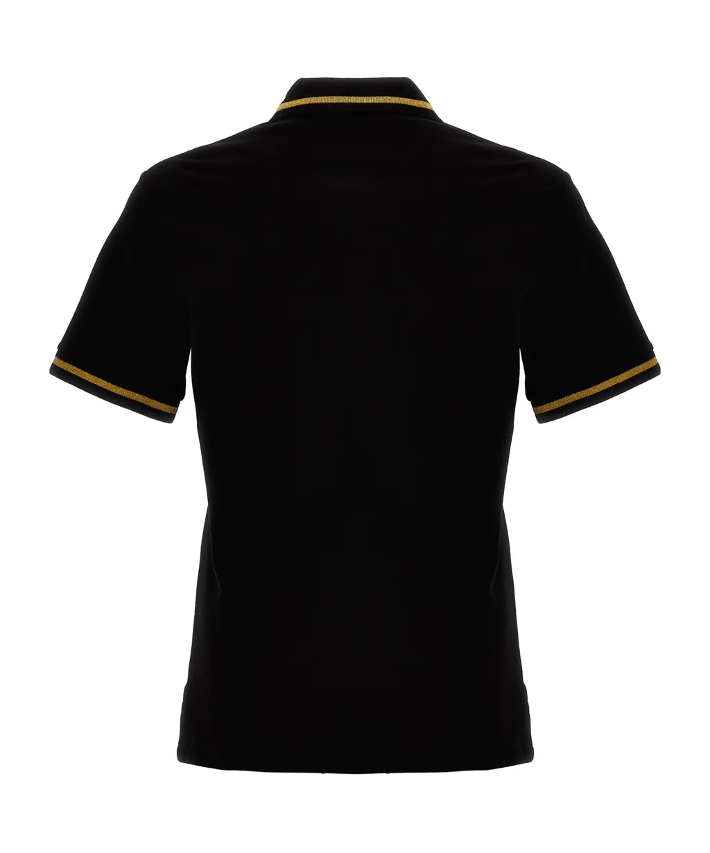 Versace Jeans Couture Logo-Embroidered Short-Sleeved Polo Shirt