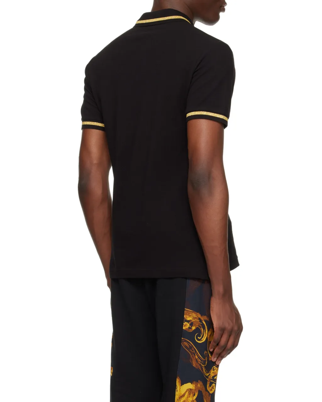 Versace Jeans Couture Logo-Embroidered Short-Sleeved Polo Shirt