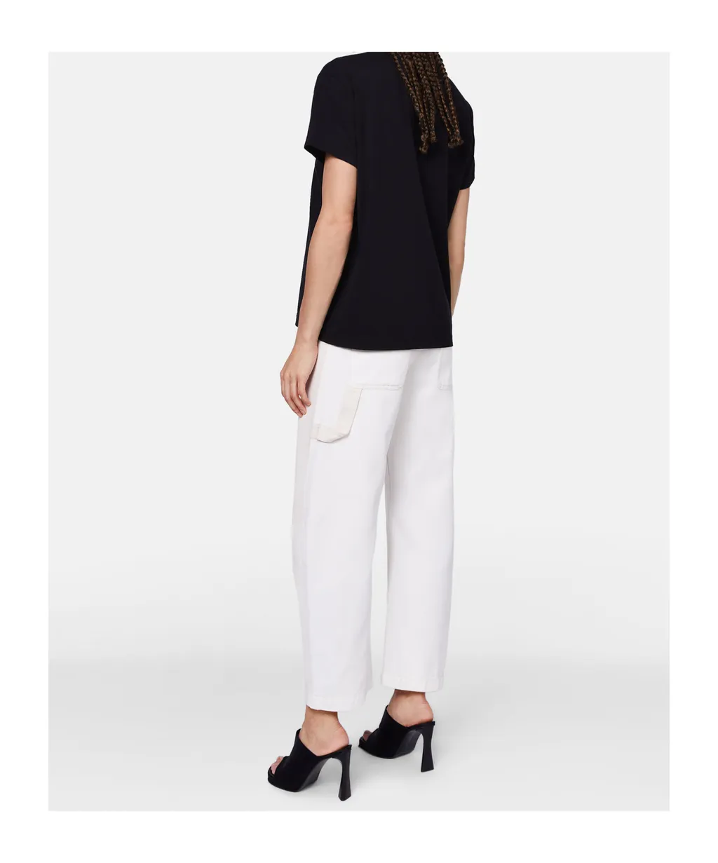 Stella Mccartney Logo Embroidered Crewneck T-Shirt