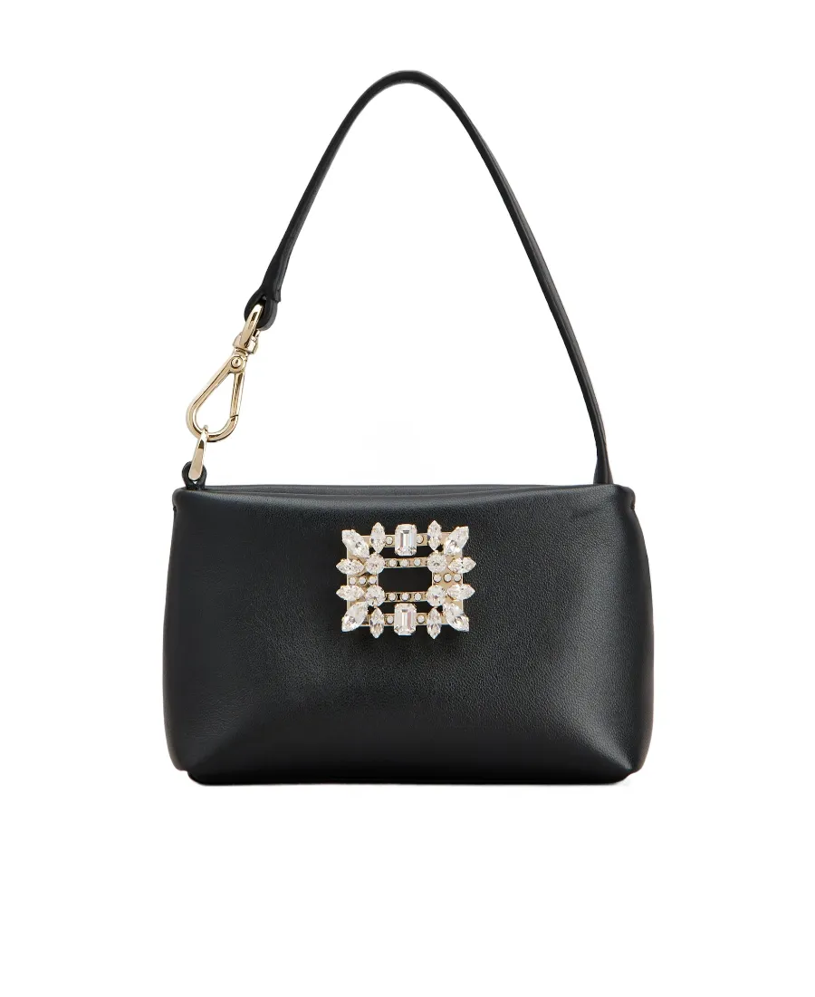 Roger Vivier Rv Nightlily Buckle Embellished Shouder Bag