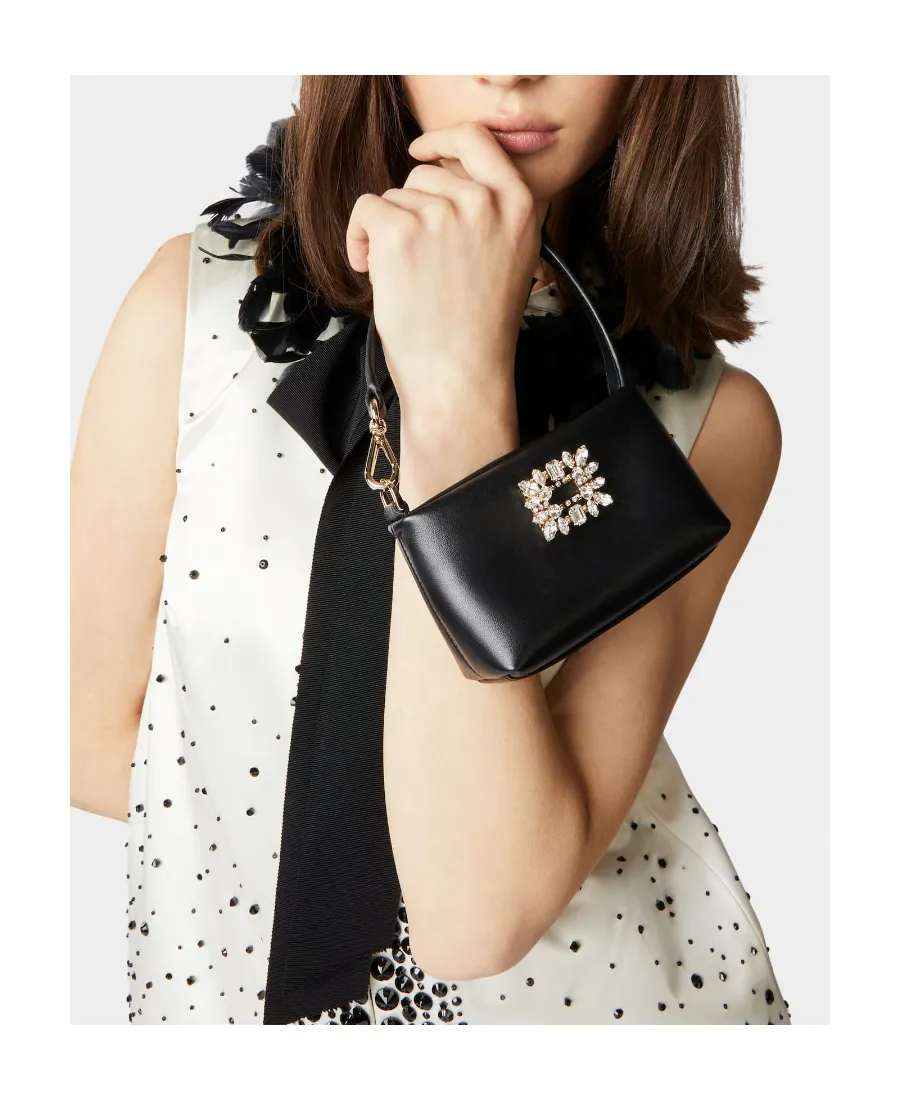 Roger Vivier Rv Nightlily Buckle Embellished Shouder Bag