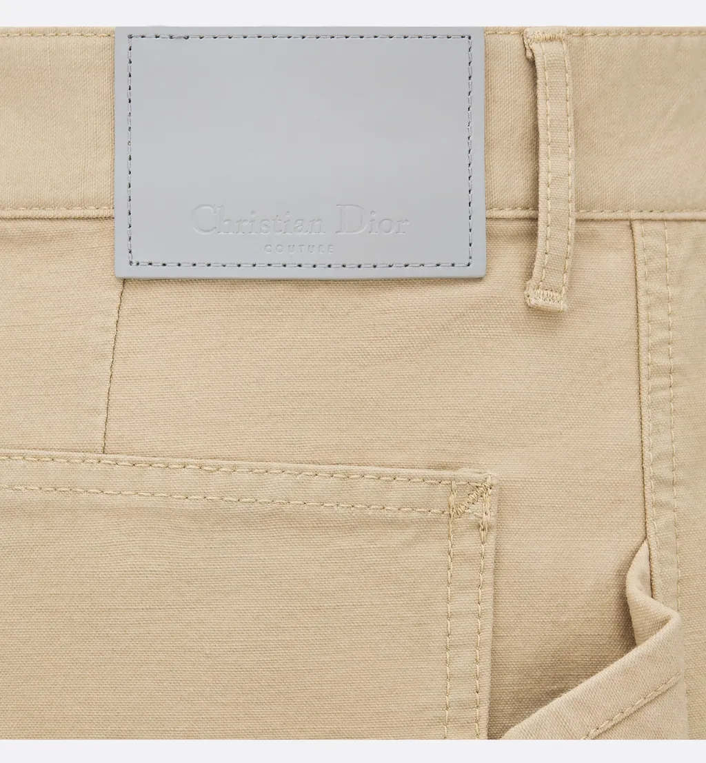 Dior Homme Logo Patch Straight Leg Pants