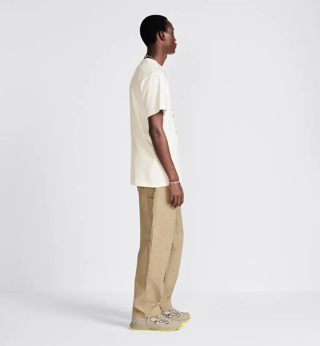 Dior Homme Logo Patch Straight Leg Pants
