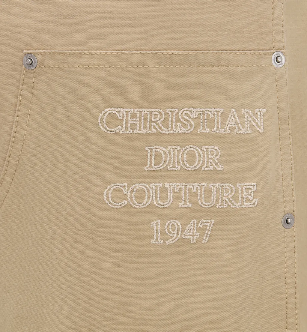 Dior Homme Logo Patch Straight Leg Pants