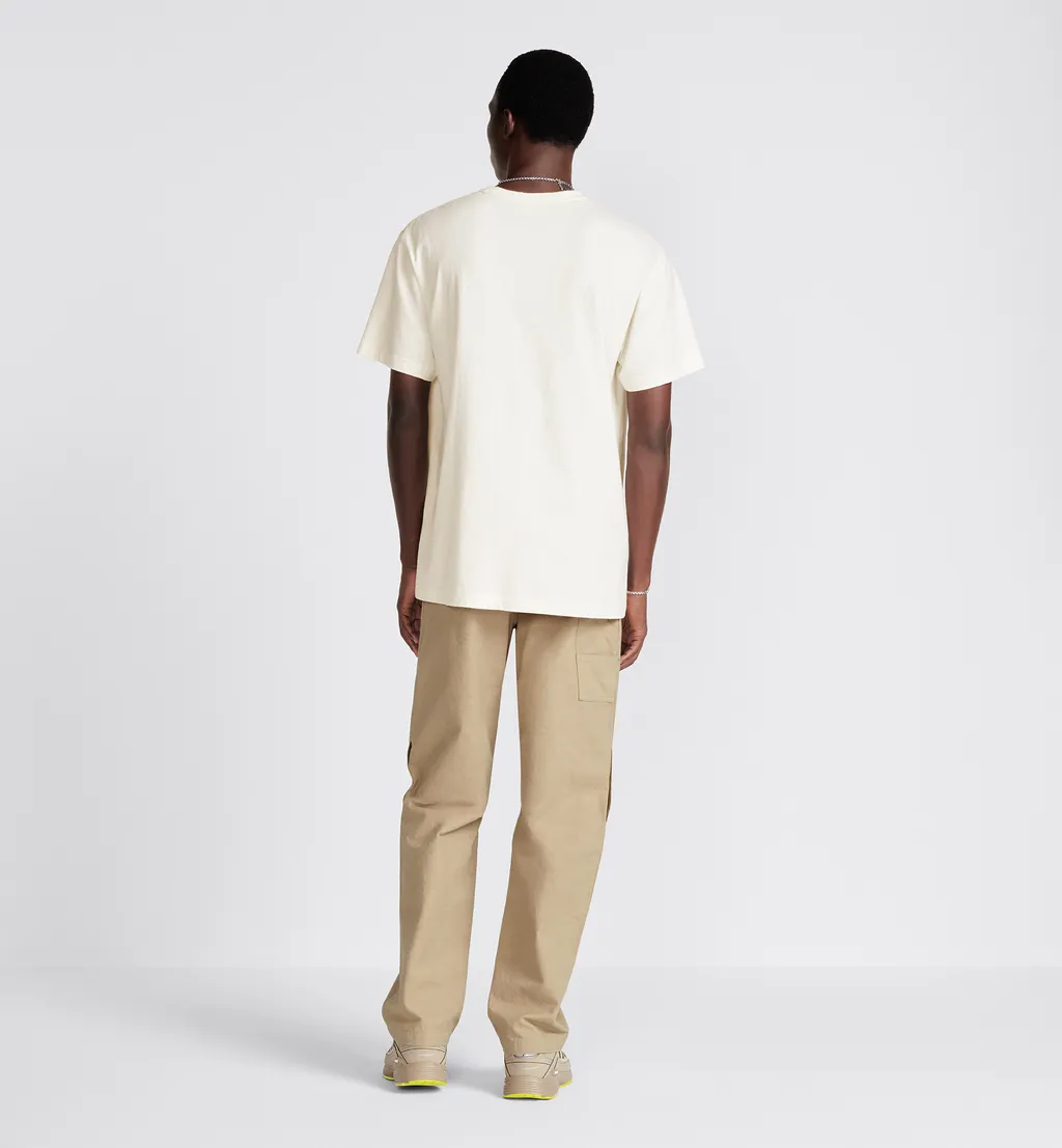 Dior Homme Logo Patch Straight Leg Pants