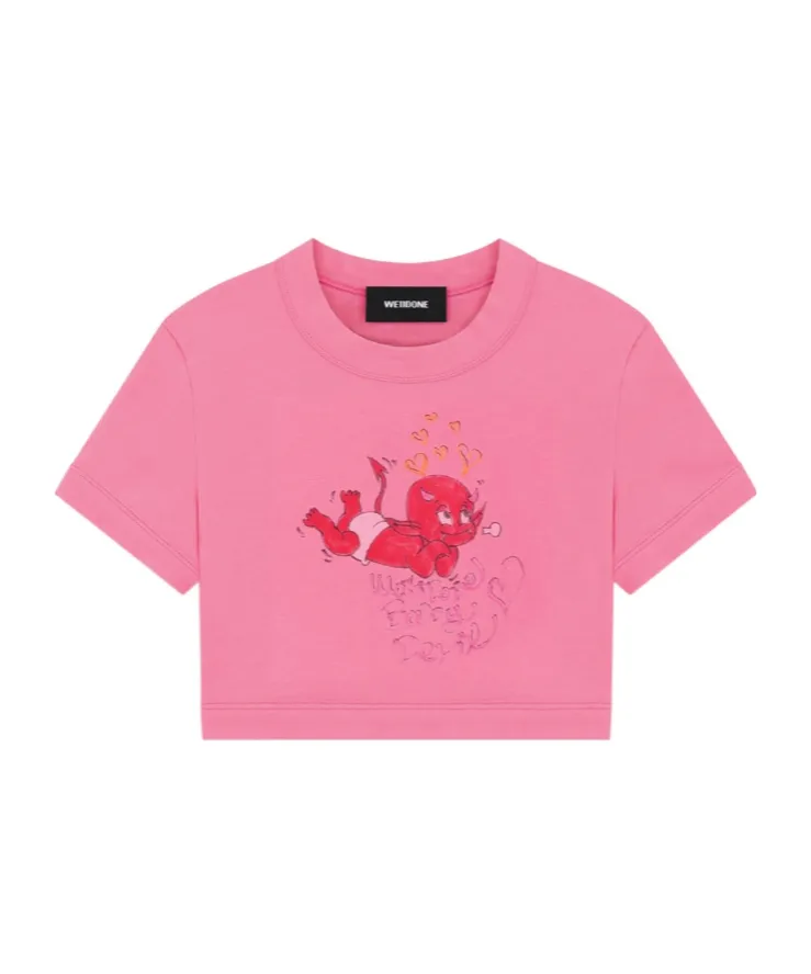 Doodle Monster-Print T-Shirt